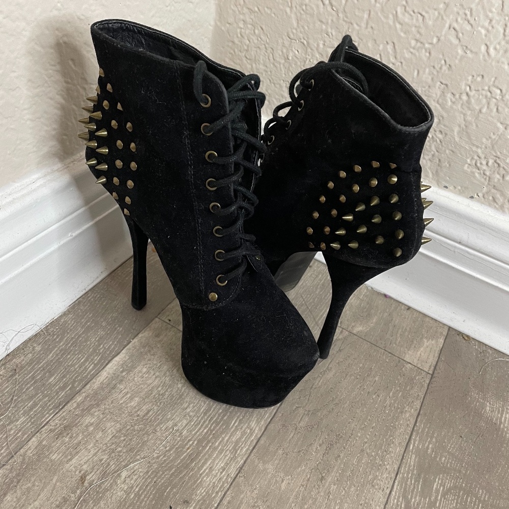 black boots